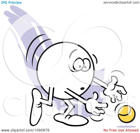 Clipart Moodie Character Dropping The Ball Royalty Free Vector