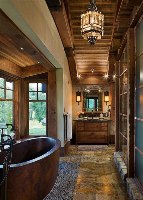 Here are some of our favorites. 20 Rustic Bathroom Designs With Copper Bathtub
