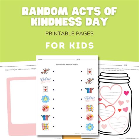 Random Acts Of Kindness Printable Activity Digital Bundle
