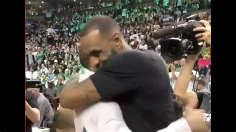 Labron James Kyrie Irving Hug It Out YouTube