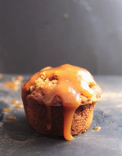 Salted Caramel Apple Crumb Muffins