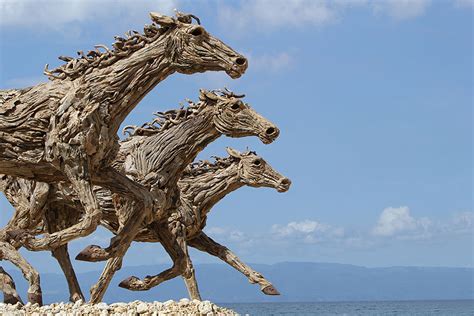 Impressive Driftwood Horse Sculptures By James Doran Webb Demilked