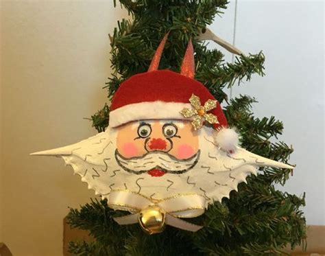 A great addition to any owc collection this ornament makes a great gift for any in many cultures, the shell is universally recognized as a positive feminine symbol which represents birth, life, resurrection, love and good luck. Santa Crab Shell Ornament by RightBrainCrafts on Etsy ...