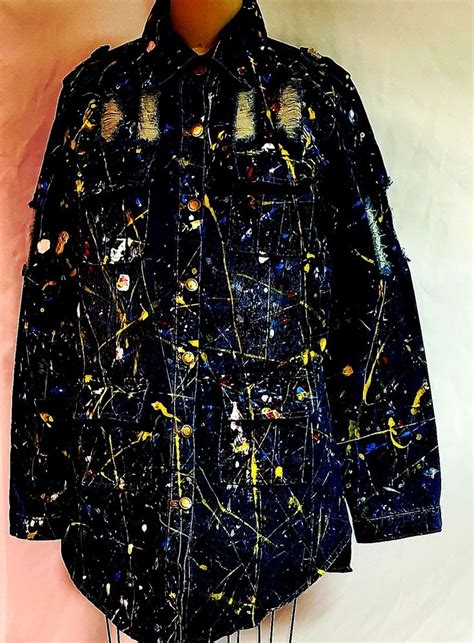 Dress Jacket Done In Jackson Pollock Style Одежда