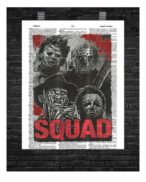 buy horror movie characters squad featuring michael myers freddy krueger jason voorhees and