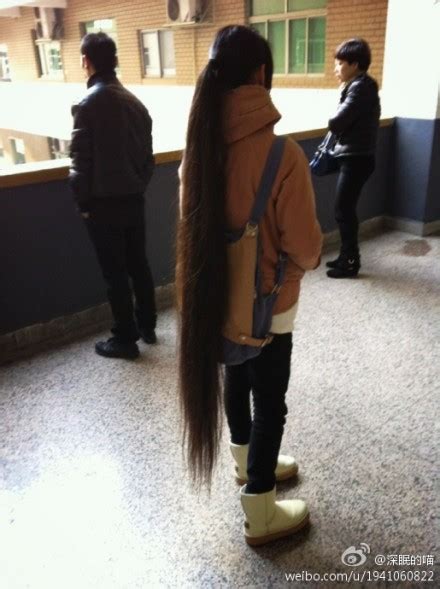 Long Hair Photos From Chinese Twitter 23