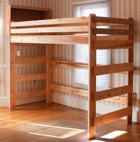 Loft bed using french cleats and cable. Twin Loft Bed Plans Free - DIY Woodworking Projects