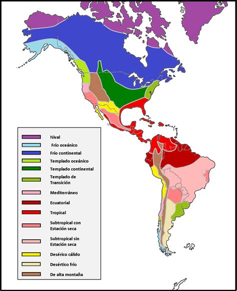 Quais São Os Tipos De Clima Presentes No Continente Americano Ictedu