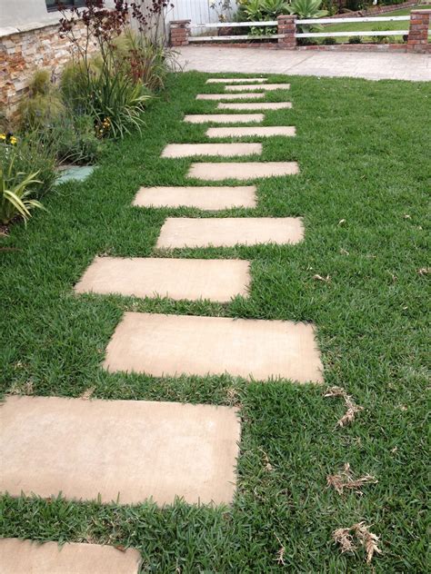 Simple Square Concrete Walkway