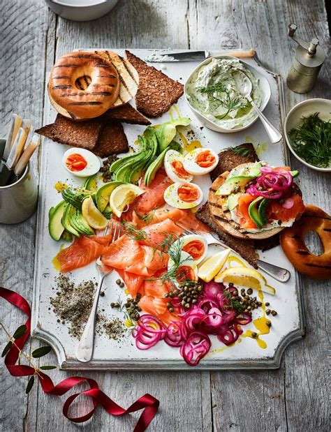 The best ideas for valentines dinner 2017 Smoked salmon breakfast platter recipe | Sainsbury's Magazine