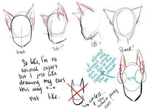 Cat Ears Neko Text How To Draw Mangaanime Rostro En 2018 Arte