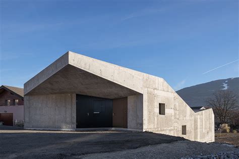 Designboom Anako Architecture Designs Swiss Home Resembling Concrete