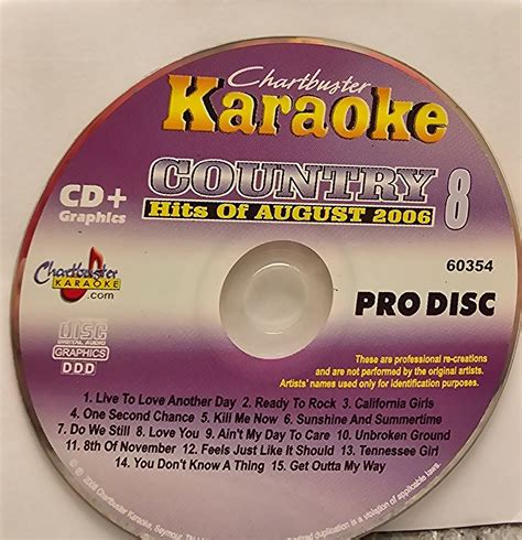 60354 country chartbuster karaoke cdg disc ebay