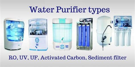 What Are The Water Purifier Types Their Working Advantages And