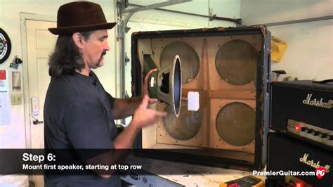 Diy How To Install Speakers In A 4x12 Cab Part 1