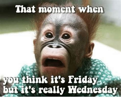 That Moment When Think Its Friday But Its Really Wednesday Friday