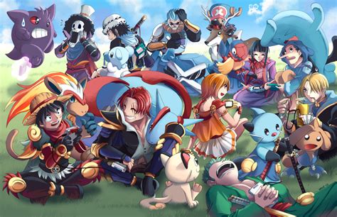 Pokemon X One Piece by suzuran on DeviantArt