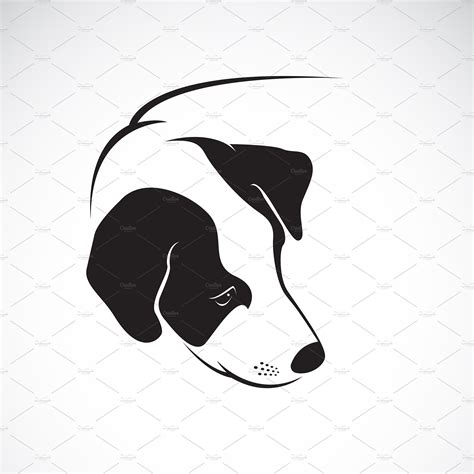 Vector Of A Dog Head Design Animal Icons Creative Market