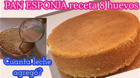 Pan Esponja Receta De Huevos Incluye Mezcla Tres Leches La Cocinita