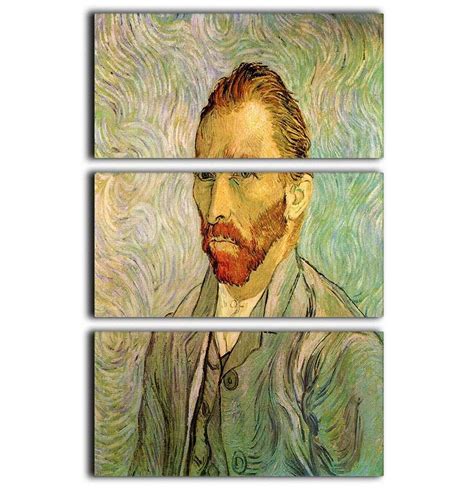 Self Portrait 2 By Van Gogh 3 Split Panel Canvas Print Canvas Art Rocks