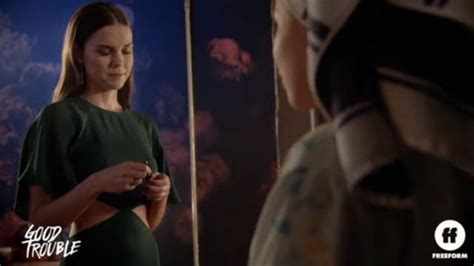 The Green Dress Worn Callie Adams Foster Maia Mitchell In The Series Good Trouble Season 3