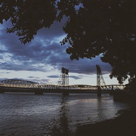 Glenn jackson memorial bridge connecting oregon to government island and then on to washington state, spanning the columbia interstate 205 freeway over columbia river at dusk. Elevation of Brush Prairie, WA, USA - Topographic Map ...