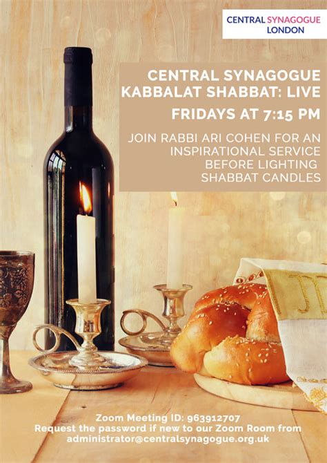 Kabbalat Shabbat Live The Central Synagogue London