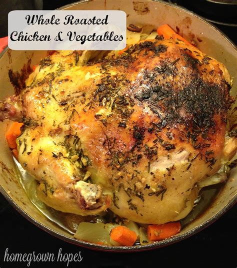 Rub the olive oil all over learning how to roast a chicken can help you to provide nutritious meals for your family that also can work well for your household budget. Whole Roasted Chicken & Vegetables | Recipe | Whole ...