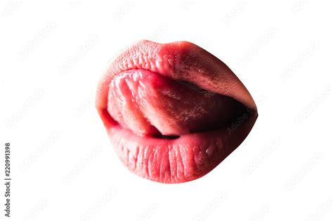 Sexy Plump Full Lipswomens Secretssexy Mouth With Sensual Tongue