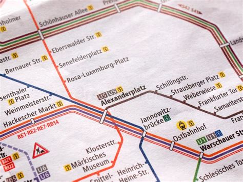 Detail Of Berlin Subway Map Editorial Image Image Of Subway