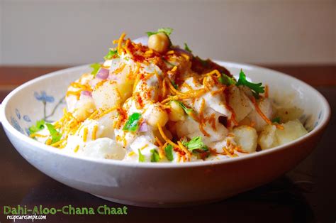 Dahi Aloo Chana Chaat Chickpeas And Potato Yoghurt Salad