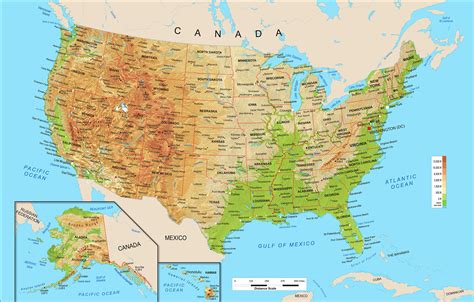 8 Best Images of Printable Physical Map Of Us - Us Physical Map United States, Map and Map ...