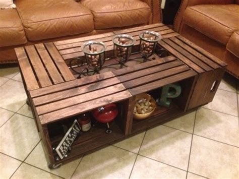 Diy Wooden Crate Coffee Table Instructions Coffee Table Design Ideas