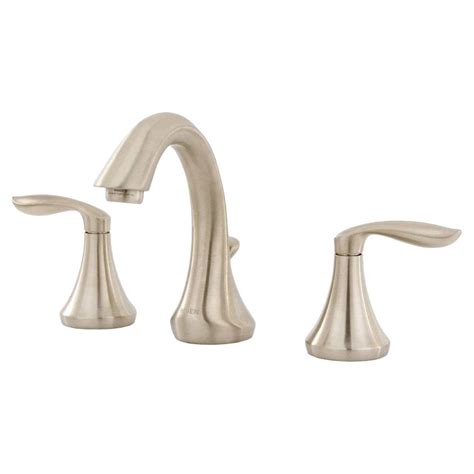 With its flowing curves, the eva collection is an elegant transitional design with timeless appeal. MOEN Eva 8 in. Widespread 2-Handle High-Arc Bathroom ...