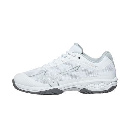 Mizuno Wave Exceed Light White/Silver Women's Shoes 360° View - Tennis
