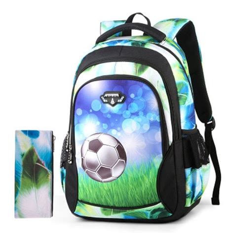 Reduced Burden Backpacks For Little Boys Soccers School Bags For Kids