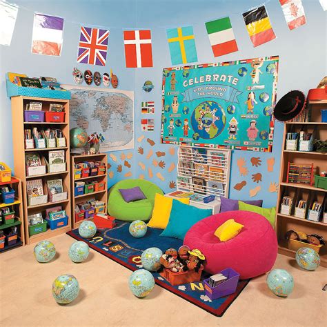 Multicultural Reading Corner Esl Classroom Decor Travel Theme