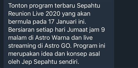Esok si cantik manis mirafilzah akan jadi tetamu jemputan kita! Sepahtu Reunion 2019 Live Streaming / Sepahtu Reunion Al ...