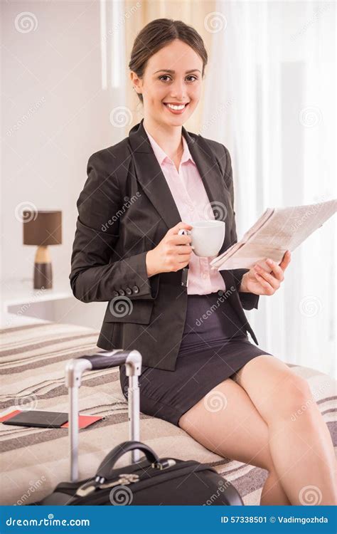 Business Trip Stock Image Image Of Businesswoman Baggage 57338501