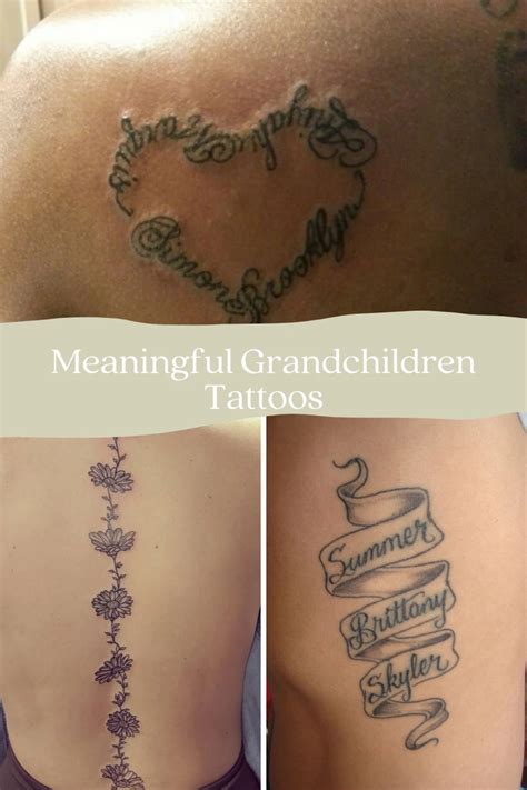 73 Meaningful Grandchildren Tattoos Images Tattooglee Creative
