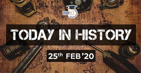 25th Feb What Happened Today In History On This Day In 2020