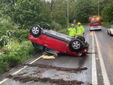 Road Closed Near Bridgnorth After Crash Causes Diesel Spillage