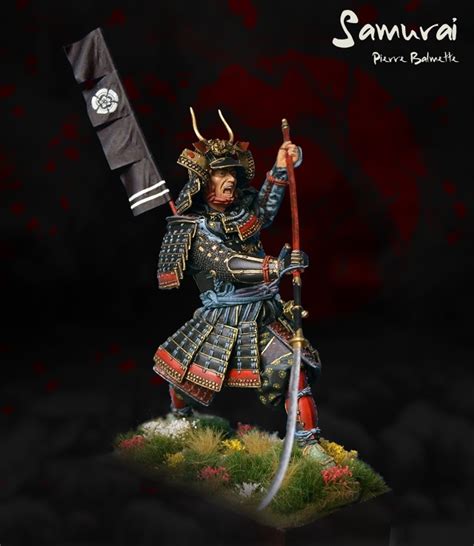 Samurai Warrior With Naginata By Pierre Balmette · Puttyandpaint