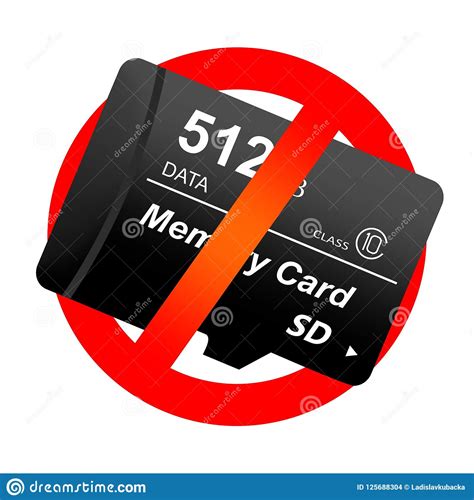 Go to settings > general > about. Red Prohibition Sign With Sd Memory Multimedia Micro Card ...