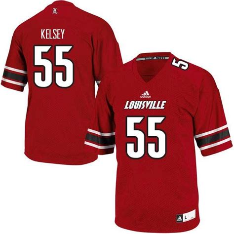 Men Louisville Cardinals 55 Keith Kelsey College Football Jerseys Sale