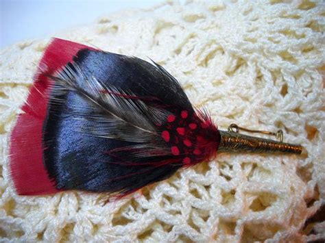 Vintage Scottish Plume Pin Real Feather Brooch Kilt Pin Etsy