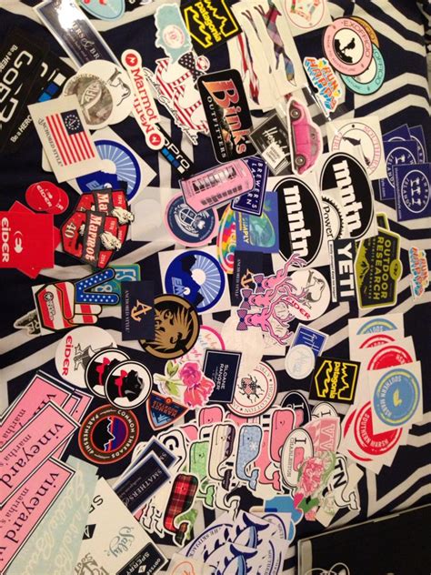 My preppy sticker collection. | Preppy stickers, Brand ...