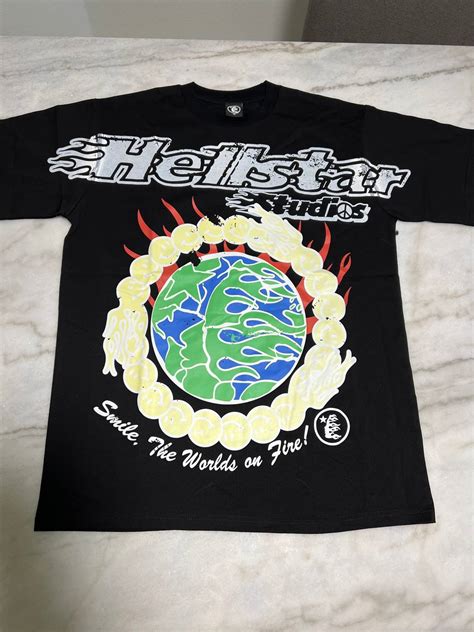 Vintage Hellstar Black Earth Flames Grailed