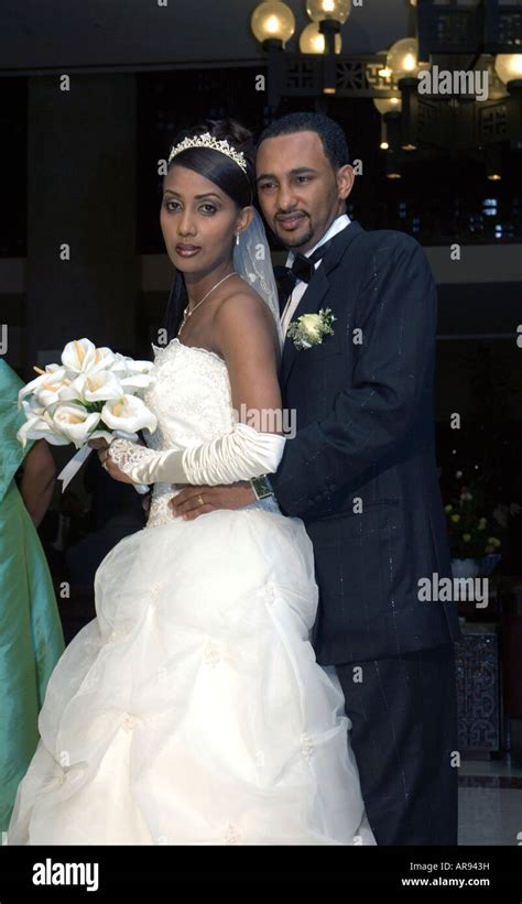 Ethiopian Bride And Groom At Their Wedding In Addis Abeba Ethiopia