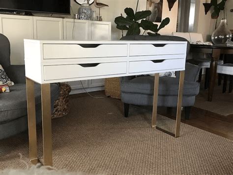 Modern Makeup Table with 4 drawers for storage - IKEA Hackers